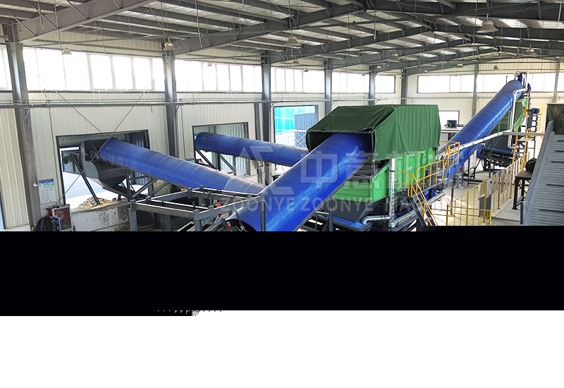 Decoration waste disposal production line